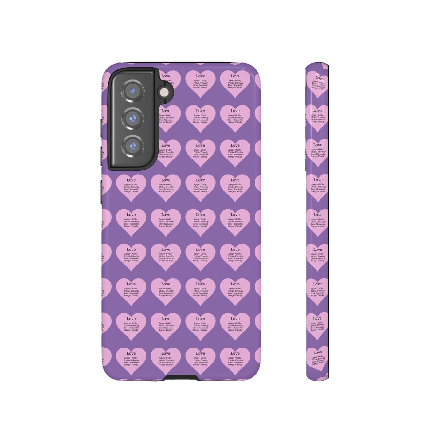 Hearts-A-Flutter Phone Case (Samsung)(Light purple)
