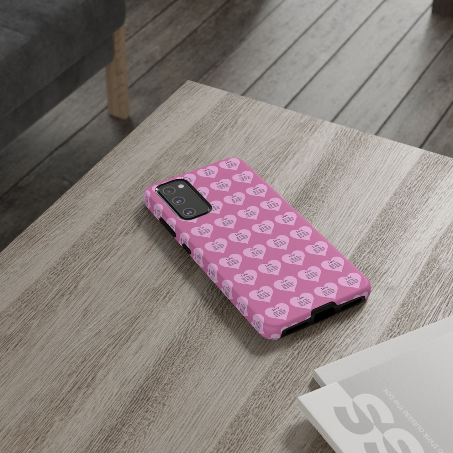 Hearts-A-Flutter Phone Case (Samsung)(Light pink)