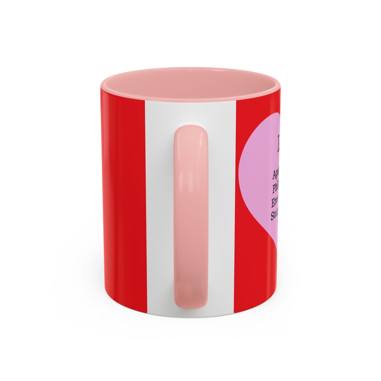 Charming Heart Accent Coffee Mug (Red)