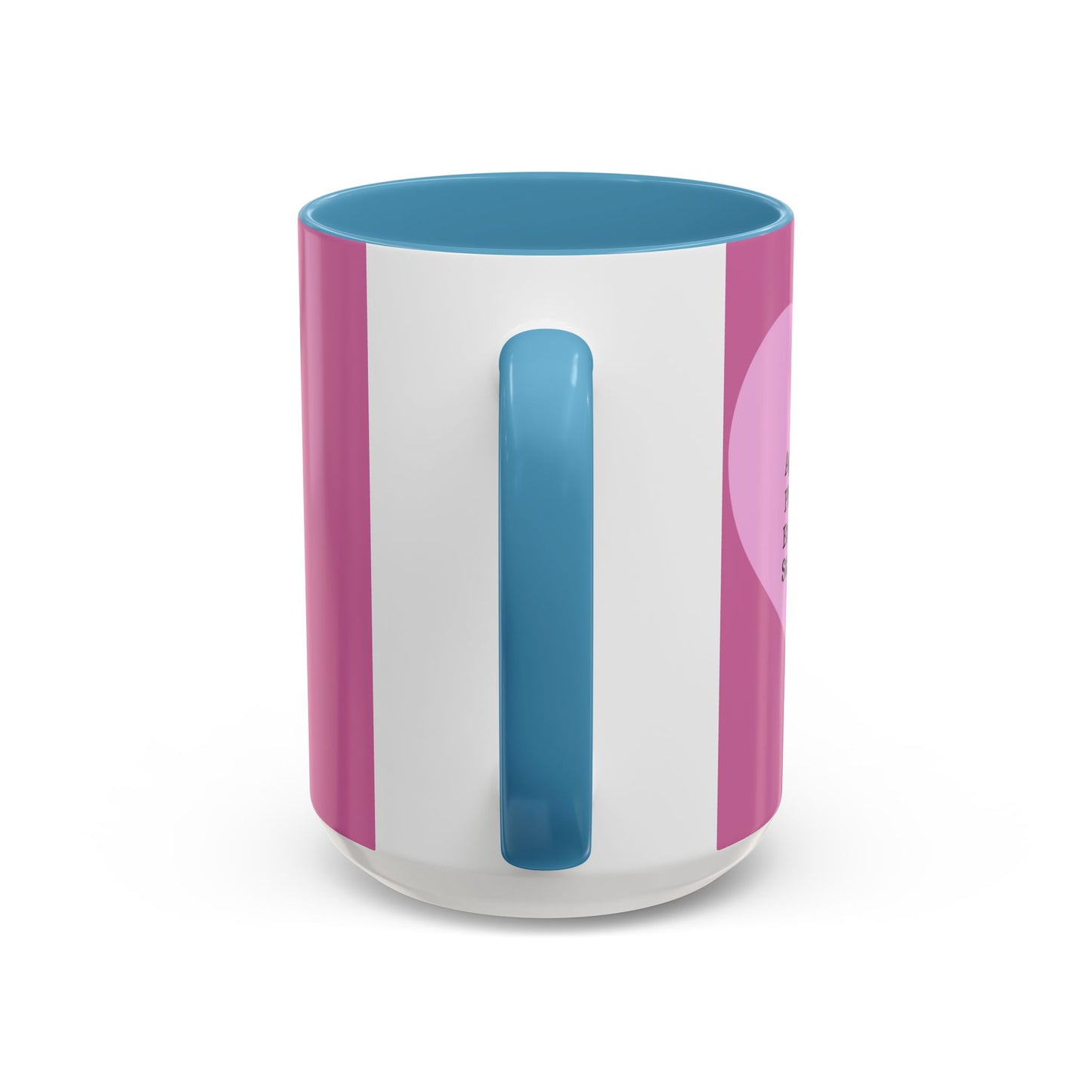 Charming Heart Accent Coffee Mug (Light pink)