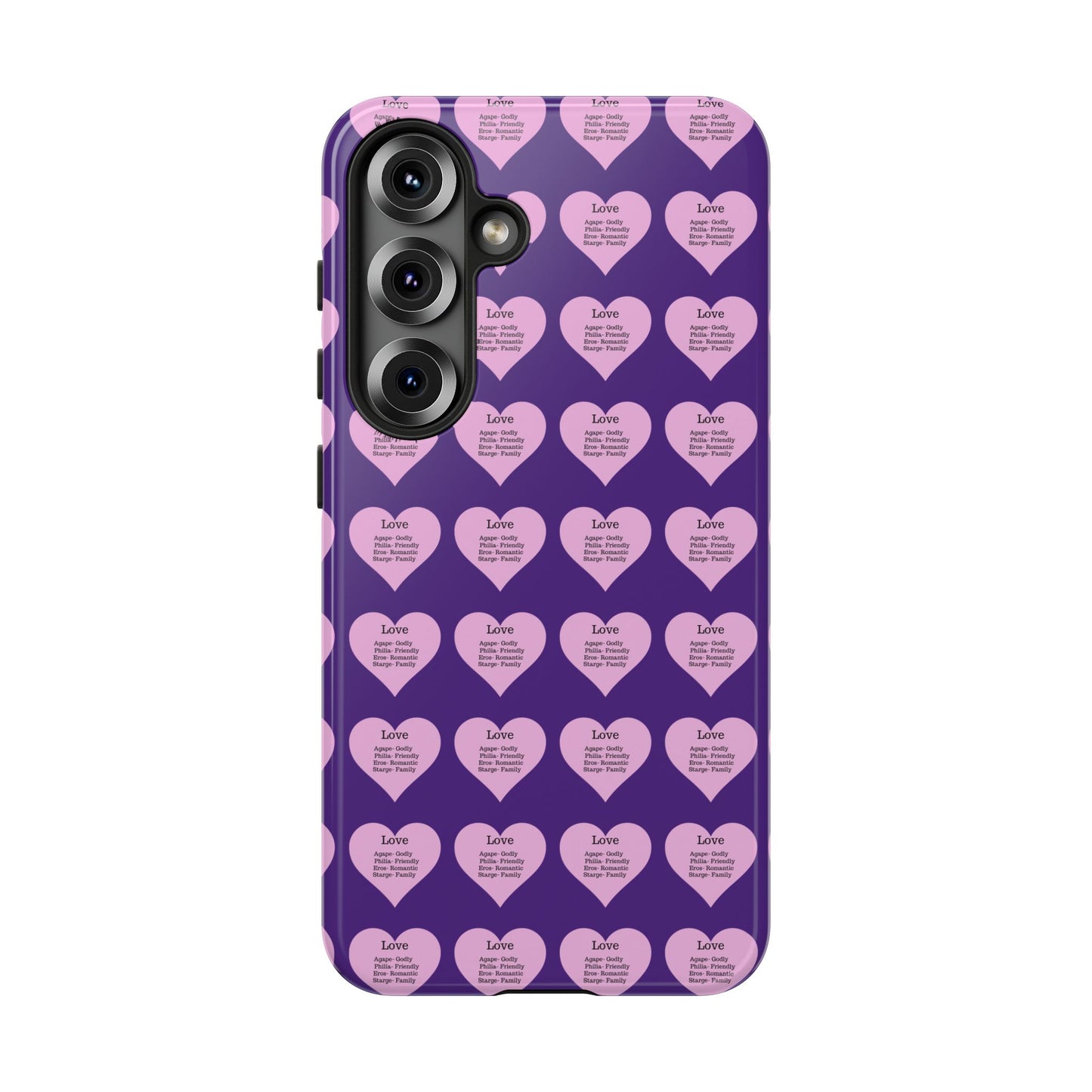 Hearts-A-Flutter Phone Case (Samsung)(Purple)