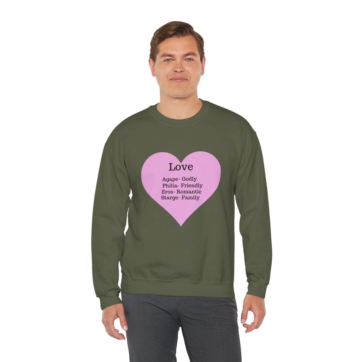Types of Love Heart Unisex Sweatshirt