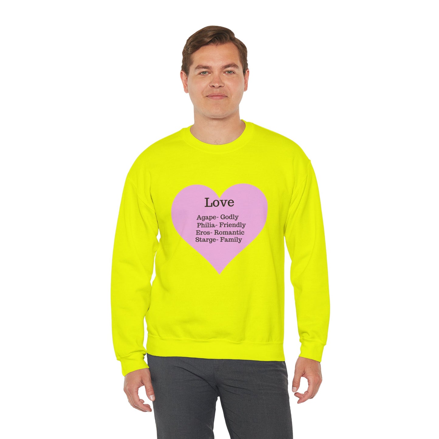 Types of Love Heart Unisex Sweatshirt