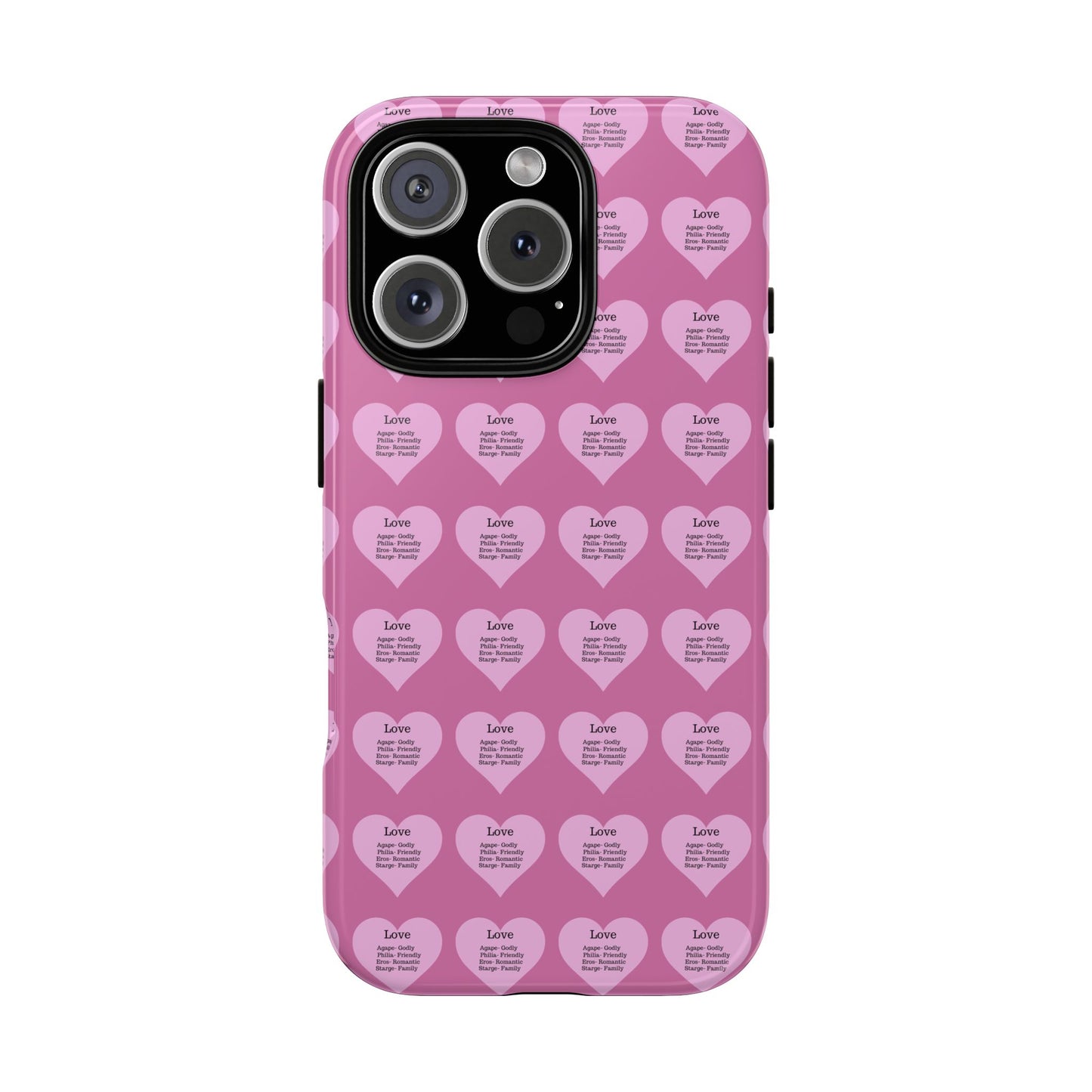 Hearts-A-Flutter Phone Case (iPhone, Google Pixel)(Light pink)