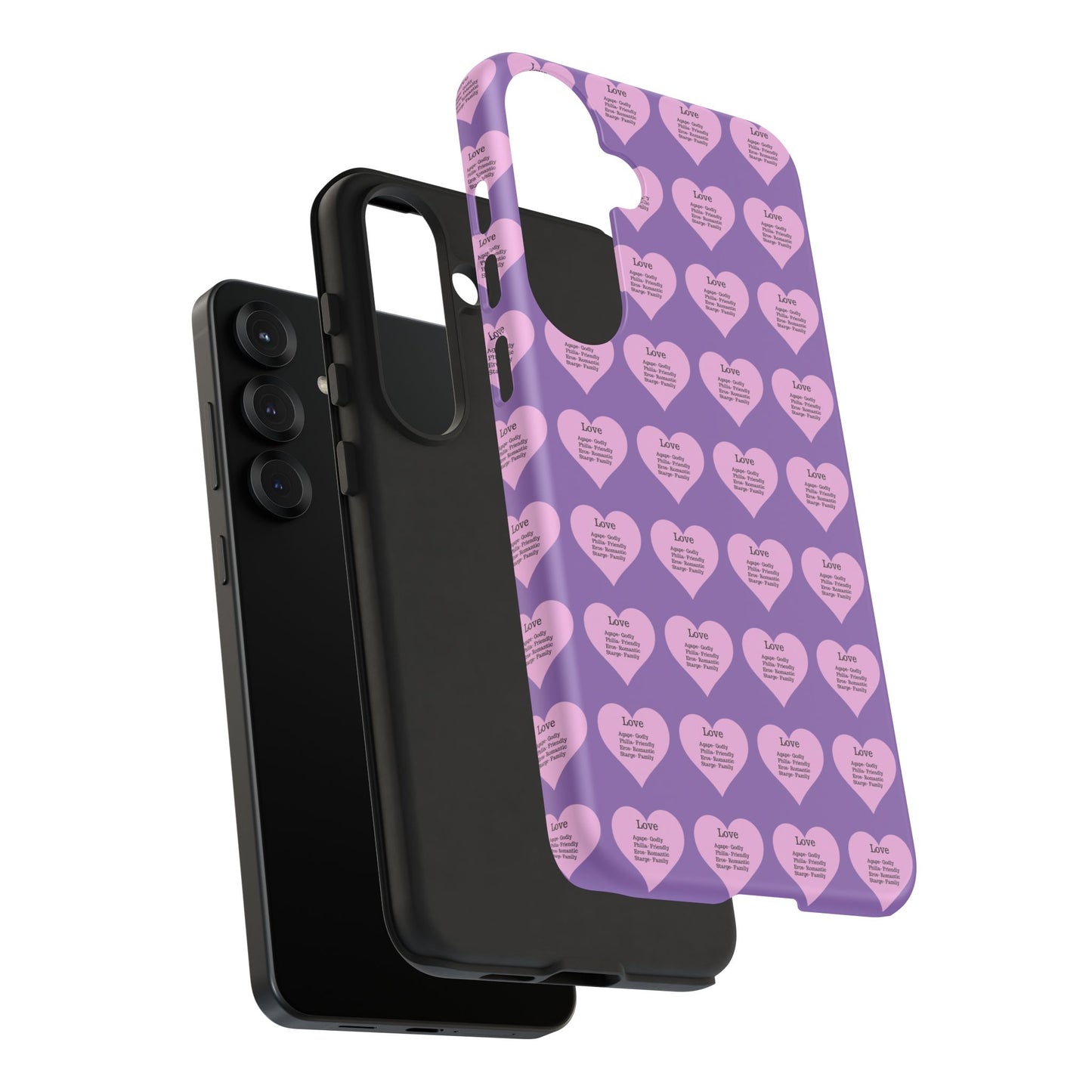Hearts-A-Flutter Phone Case (Samsung)(Light purple)
