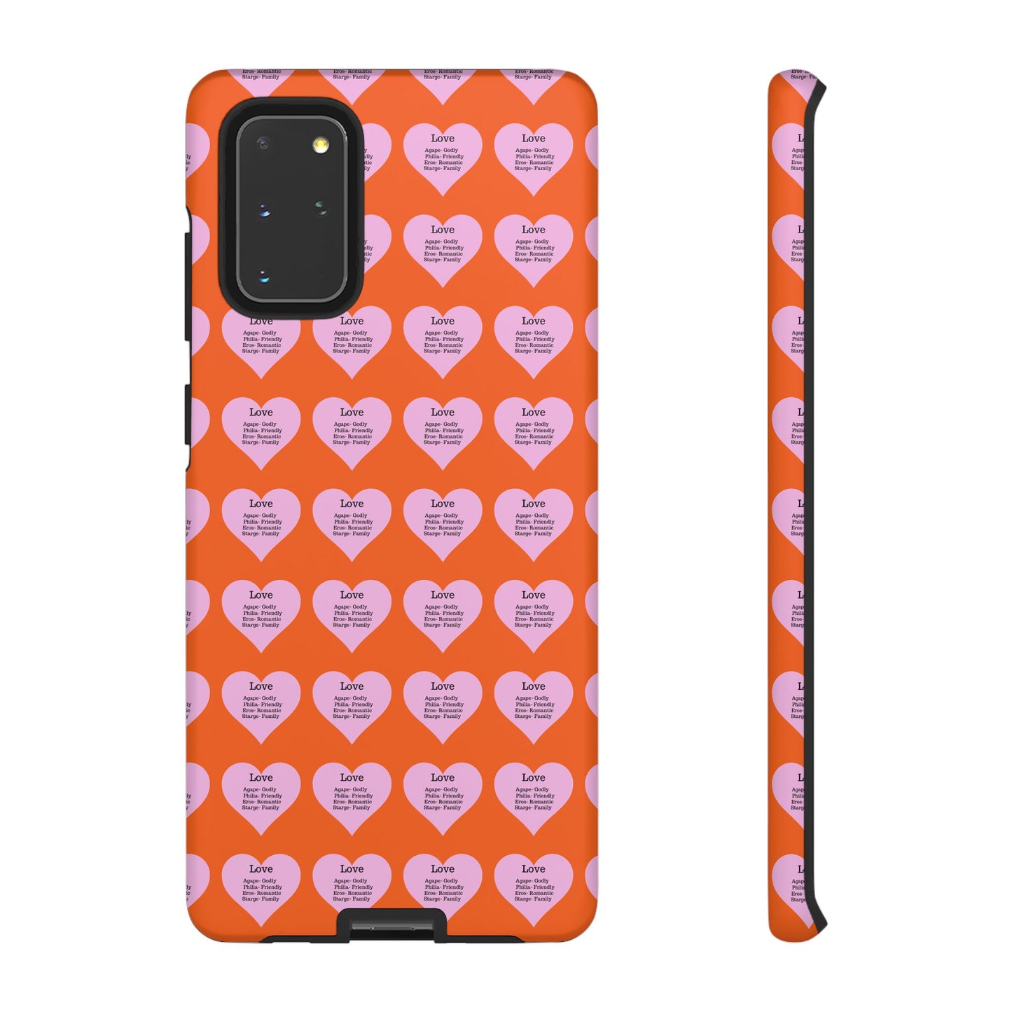 Hearts-A-Flutter Phone Case (Samsung)(Orange)