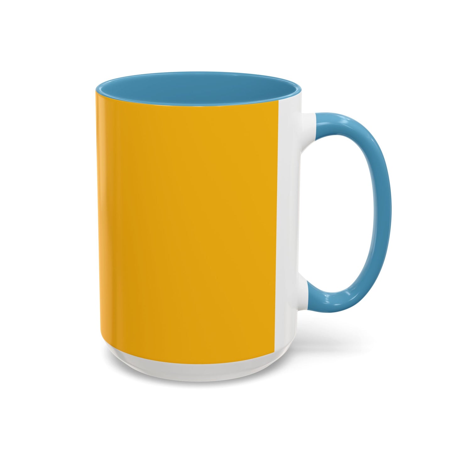 Charming Heart Accent Coffee Mug (Yellow)
