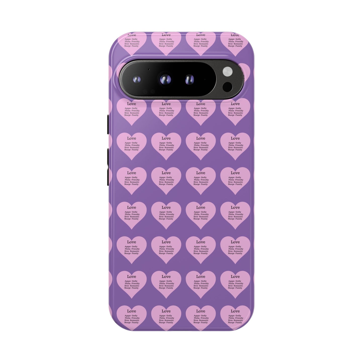 Hearts-A-Flutter Phone Case (iPhone, Google Pixel)(Light purple)
