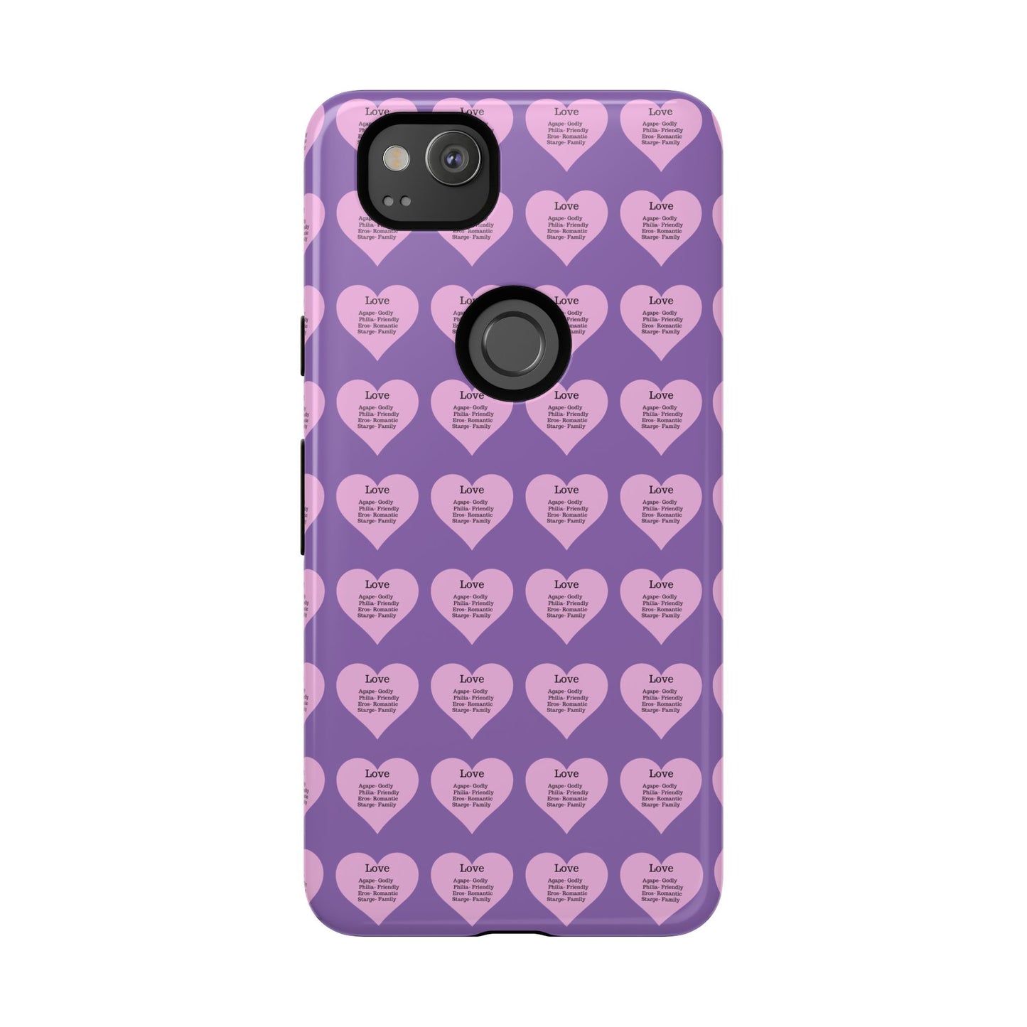 Hearts-A-Flutter Phone Case (iPhone, Google Pixel)(Light purple)