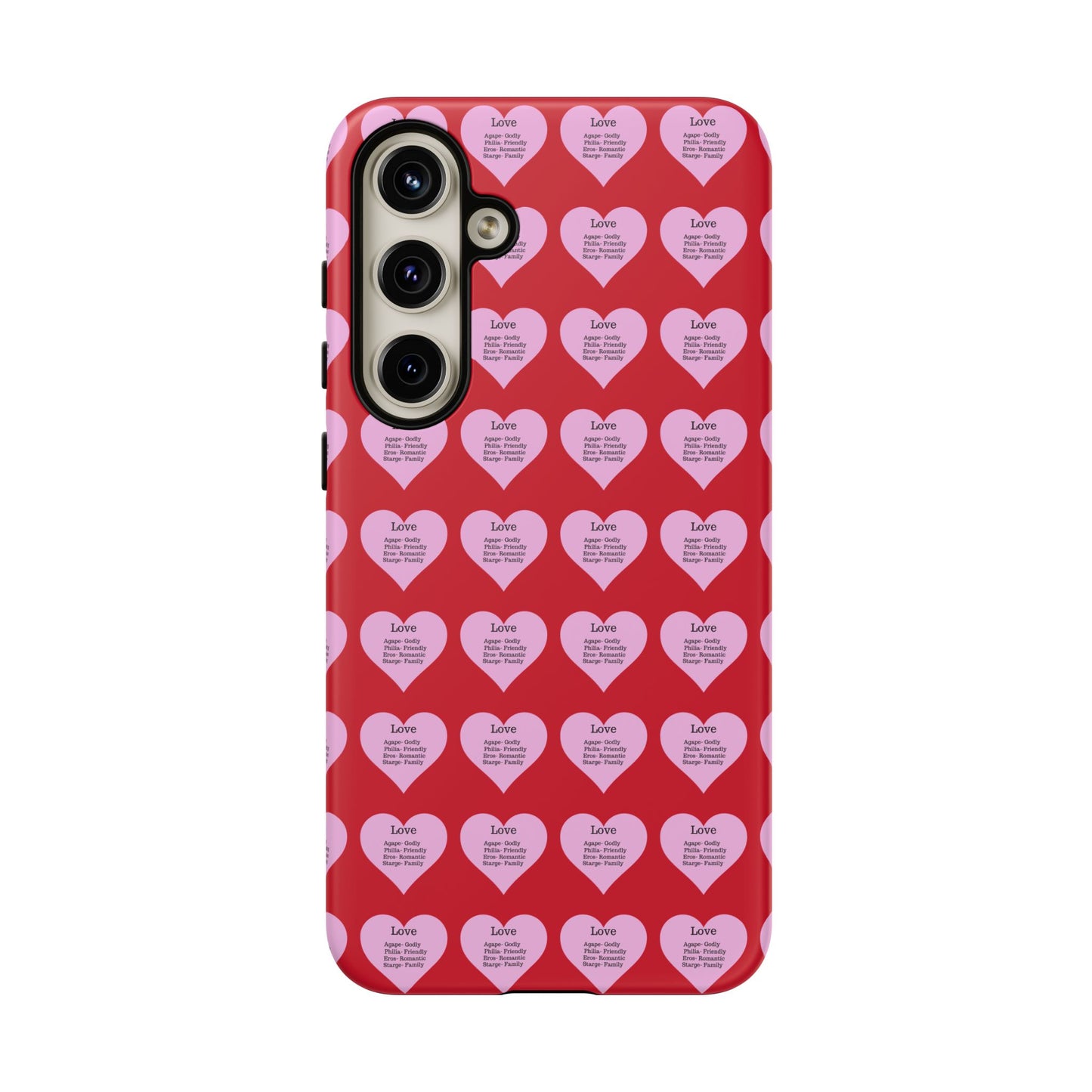 Hearts-A-Flutter Phone Case (Samsung)(Dark red)