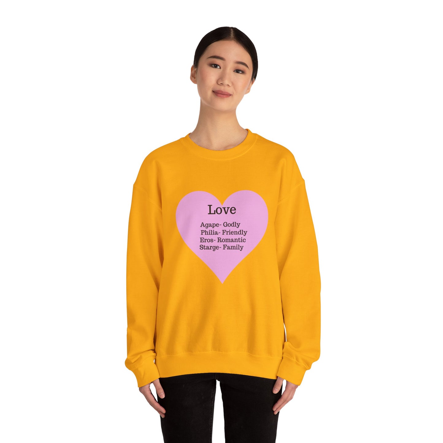 Types of Love Heart Unisex Sweatshirt
