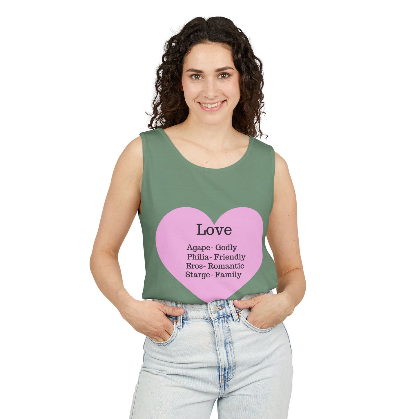 Unisex "Love" Definitions Garment-Dyed Tank Top