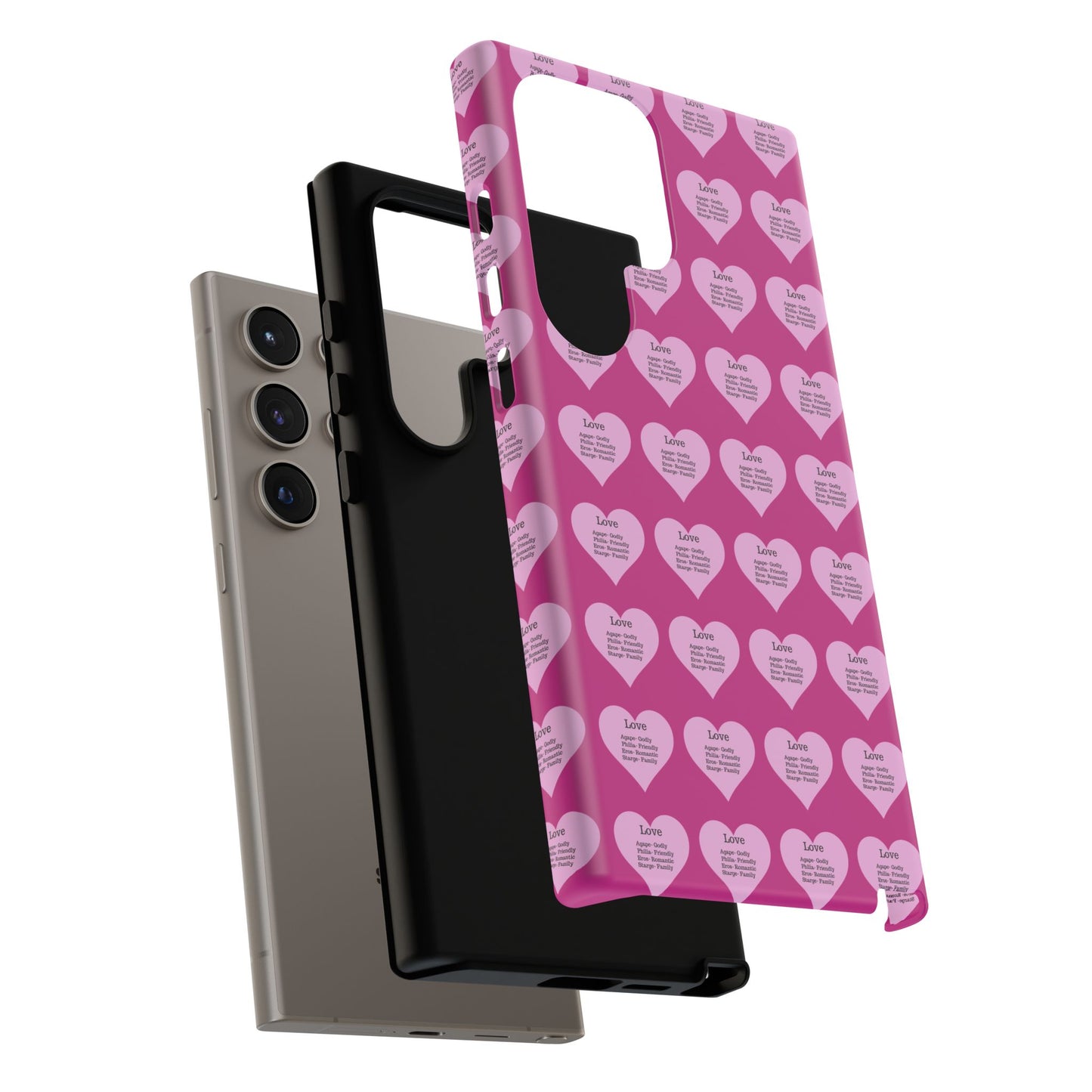 Hearts-A-Flutter Phone Case (Samsung)(Pink)