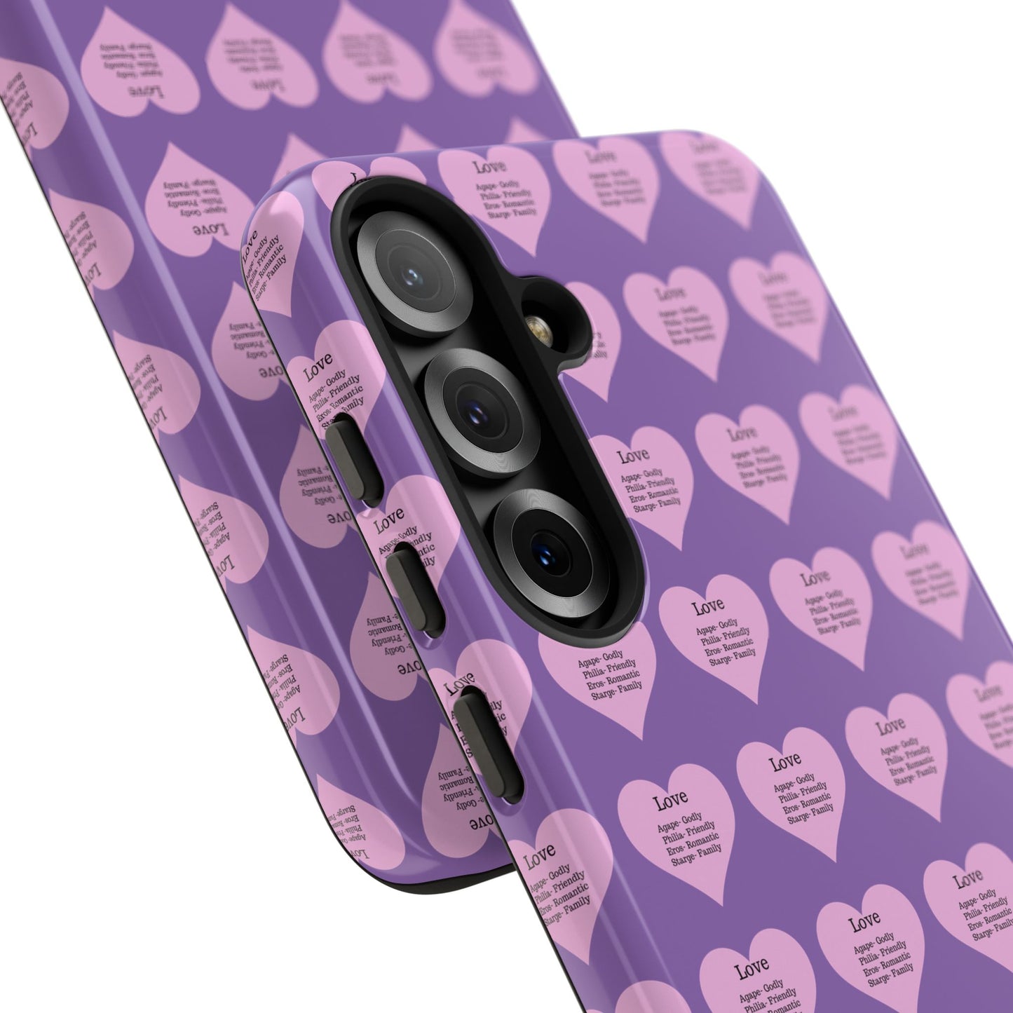 Hearts-A-Flutter Phone Case (Samsung)(Light purple)