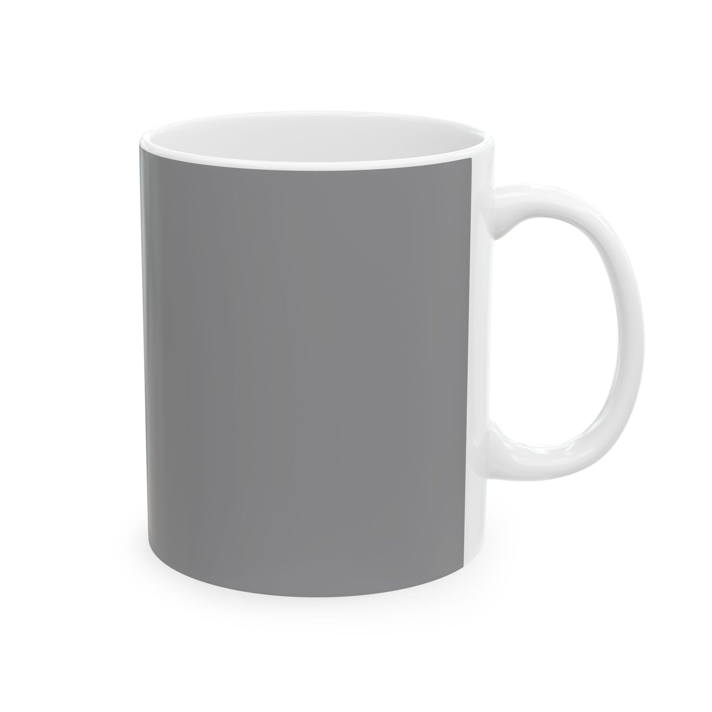 Charming Heart Ceramic Coffee Mug (Grey)