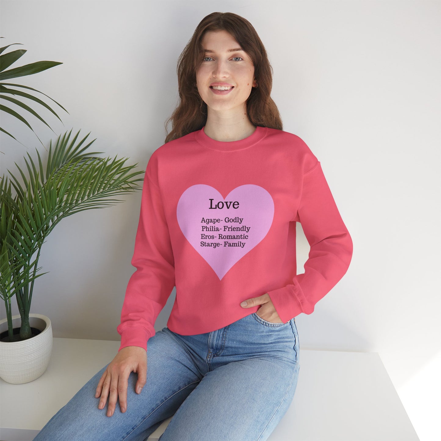 Types of Love Heart Unisex Sweatshirt