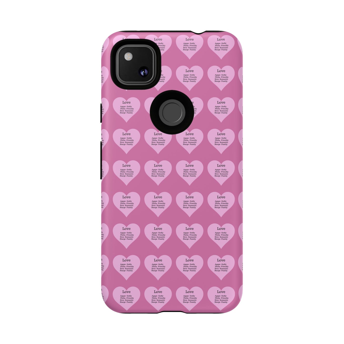 Hearts-A-Flutter Phone Case (iPhone, Google Pixel)(Light pink)