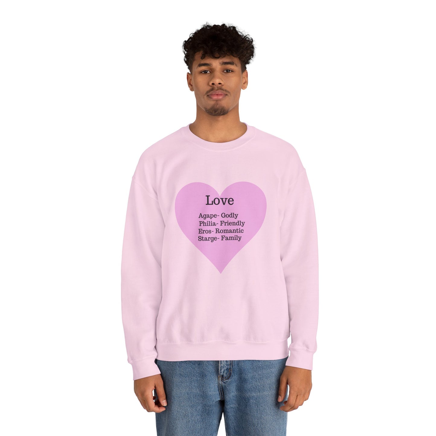 Types of Love Heart Unisex Sweatshirt