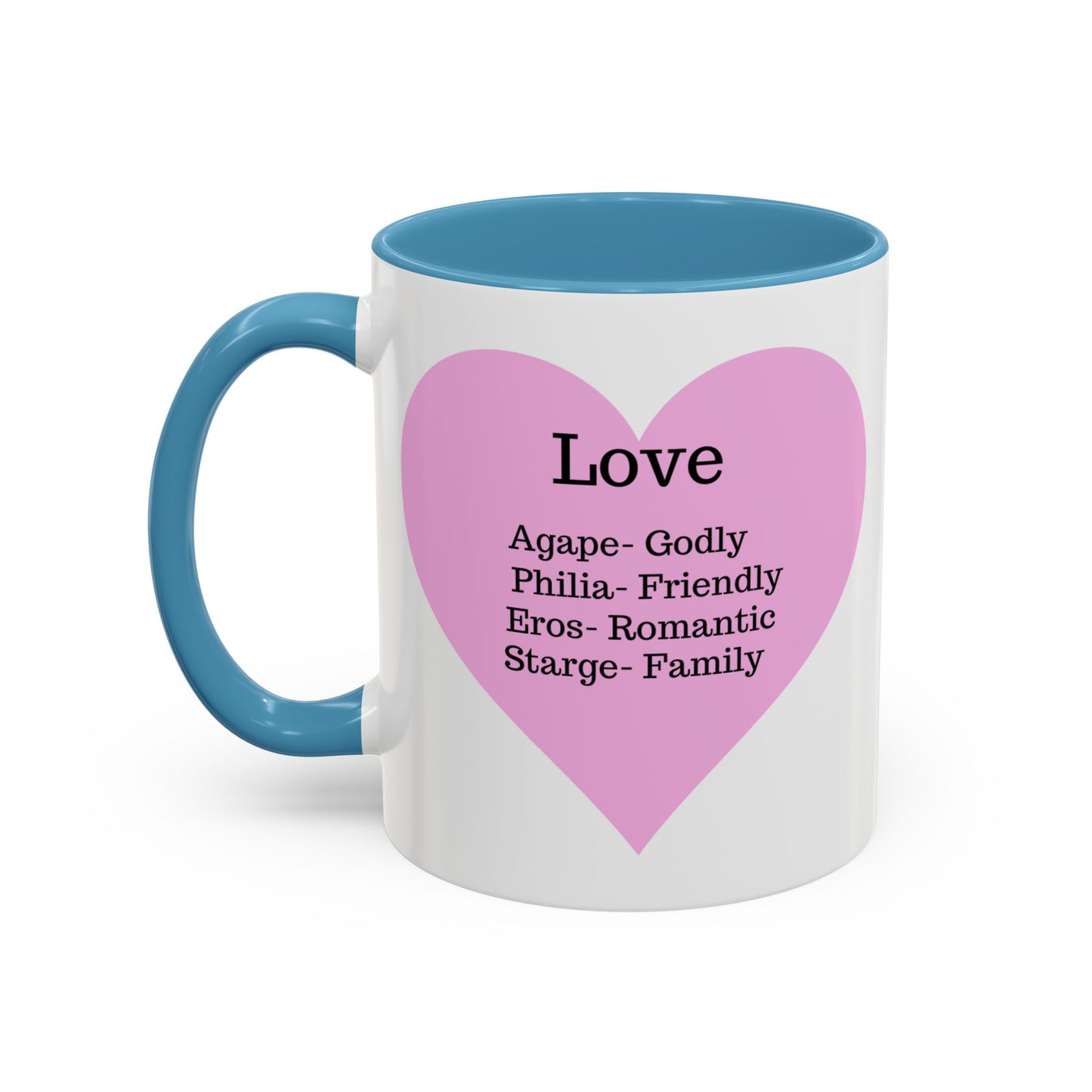 Charming Heart Accent Coffee Mug (White)