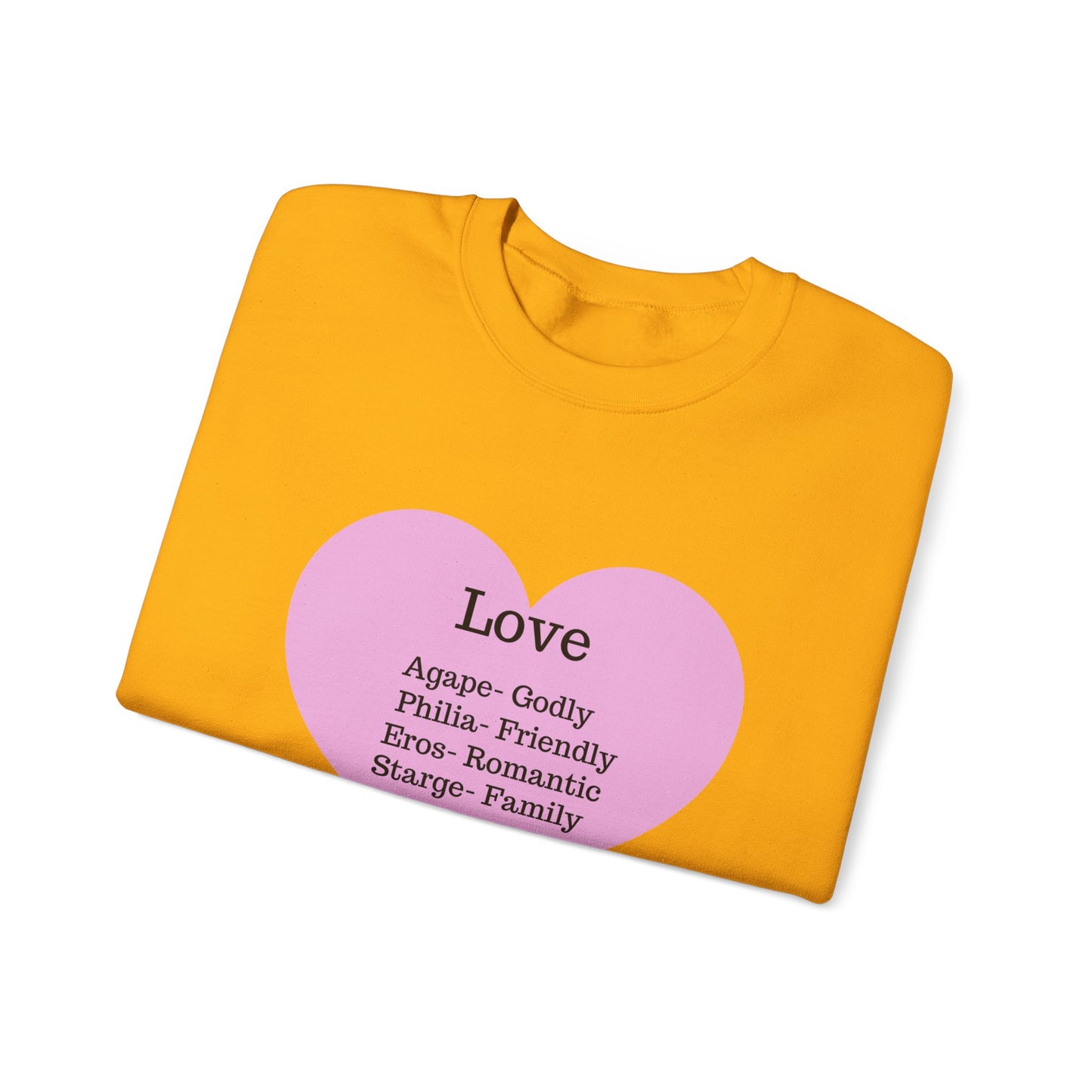 Types of Love Heart Unisex Sweatshirt
