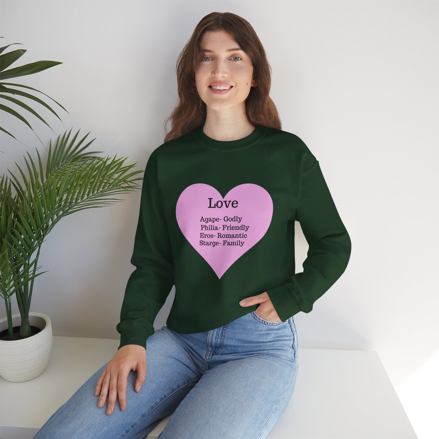Types of Love Heart Unisex Sweatshirt