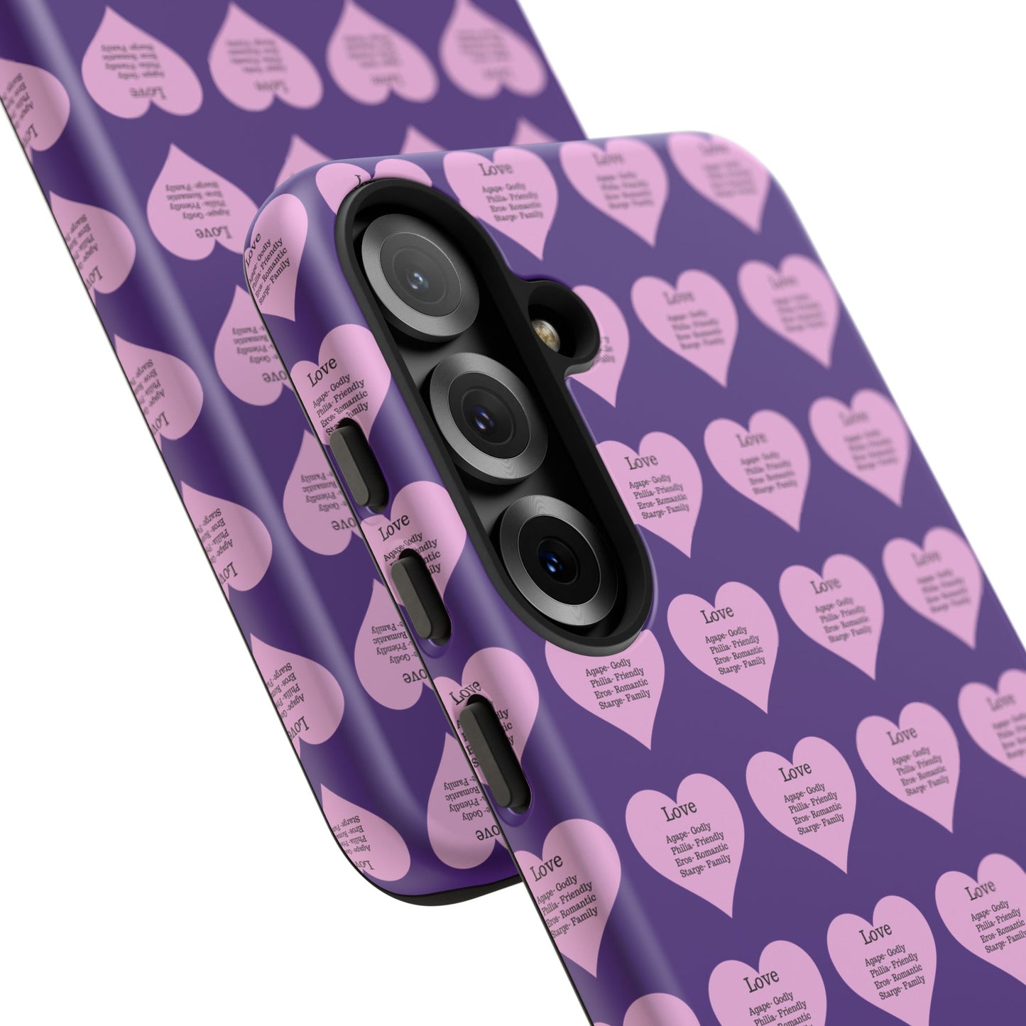 Hearts-A-Flutter Phone Case (Samsung)(Purple)