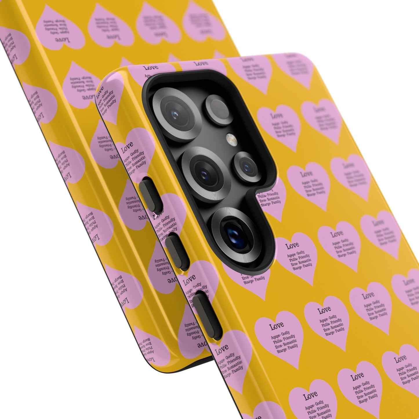 Hearts-A-Flutter Phone Case (Samsung)(Yellow)