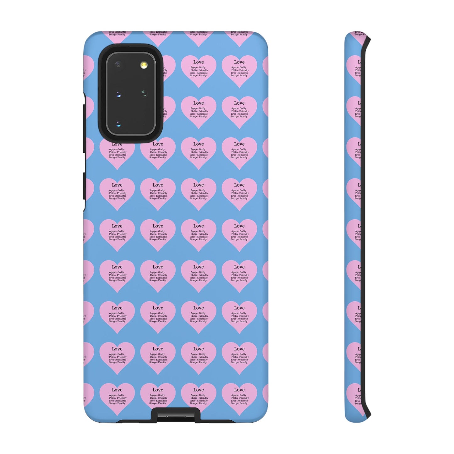 Hearts-A-Flutter Phone Case (Samsung)(Light blue)