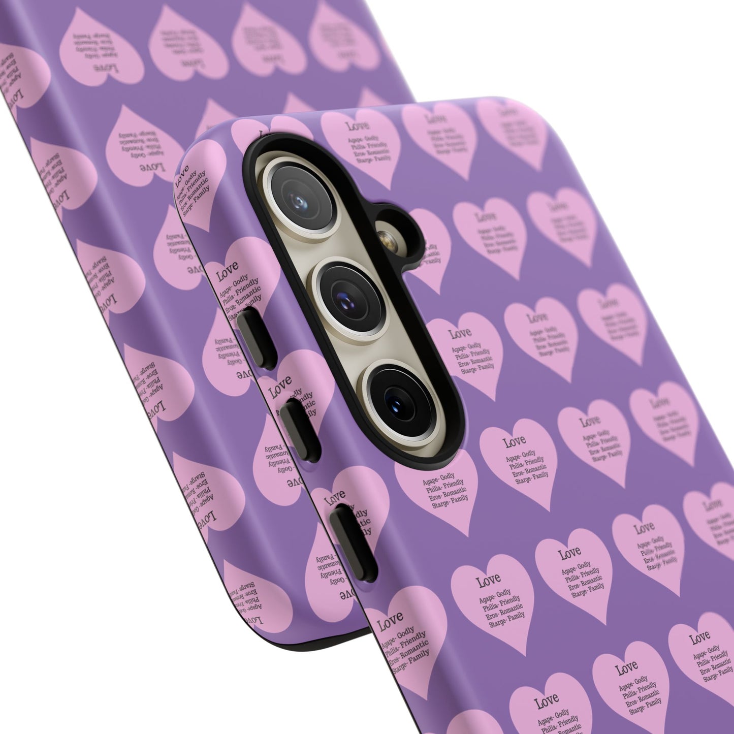 Hearts-A-Flutter Phone Case (Samsung)(Light purple)