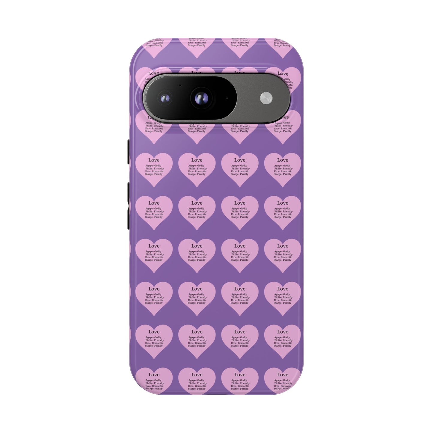 Hearts-A-Flutter Phone Case (iPhone, Google Pixel)(Light purple)