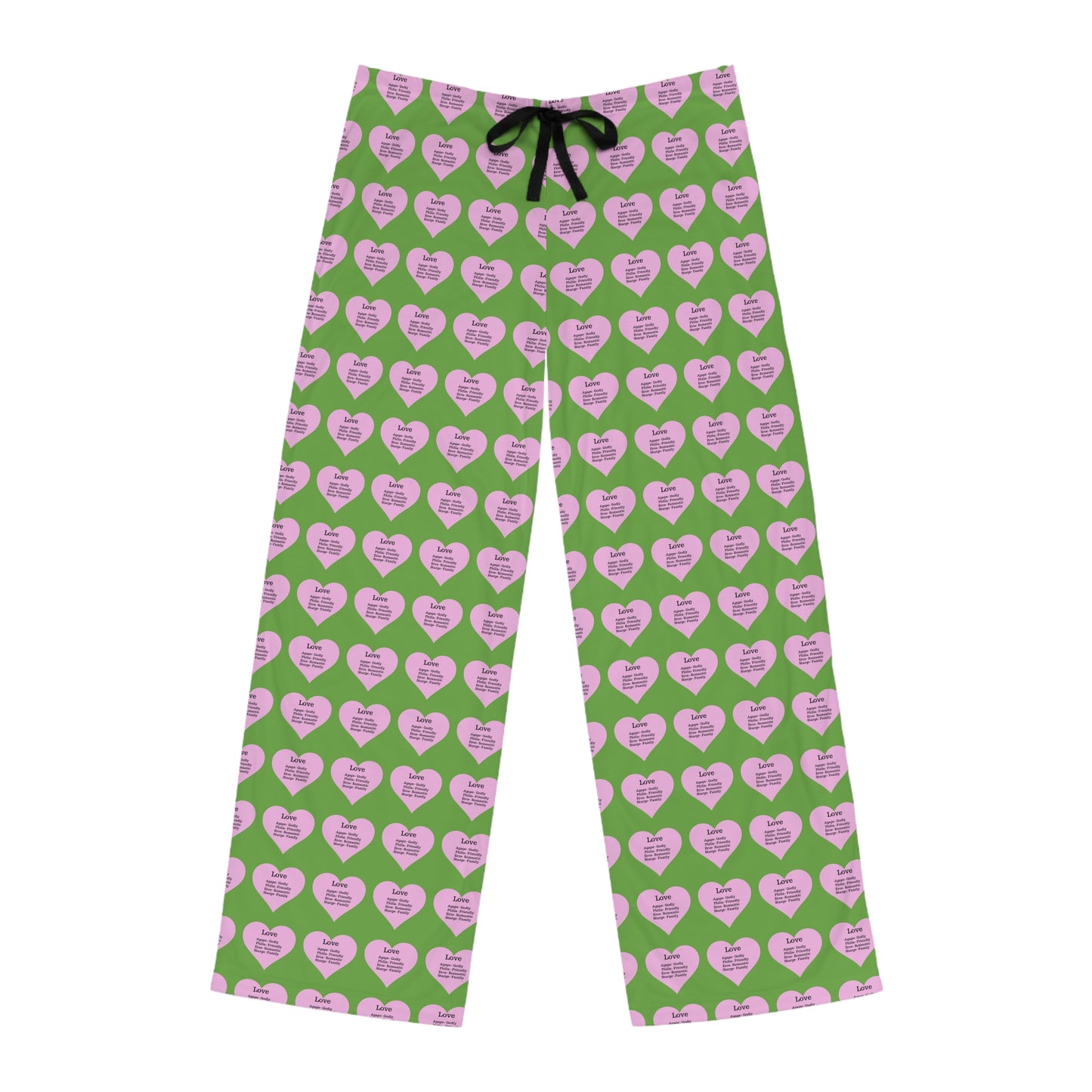 Men's All-Over Print Pajama Pants (Green)