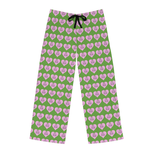 Men's All-Over Print Pajama Pants (Green)