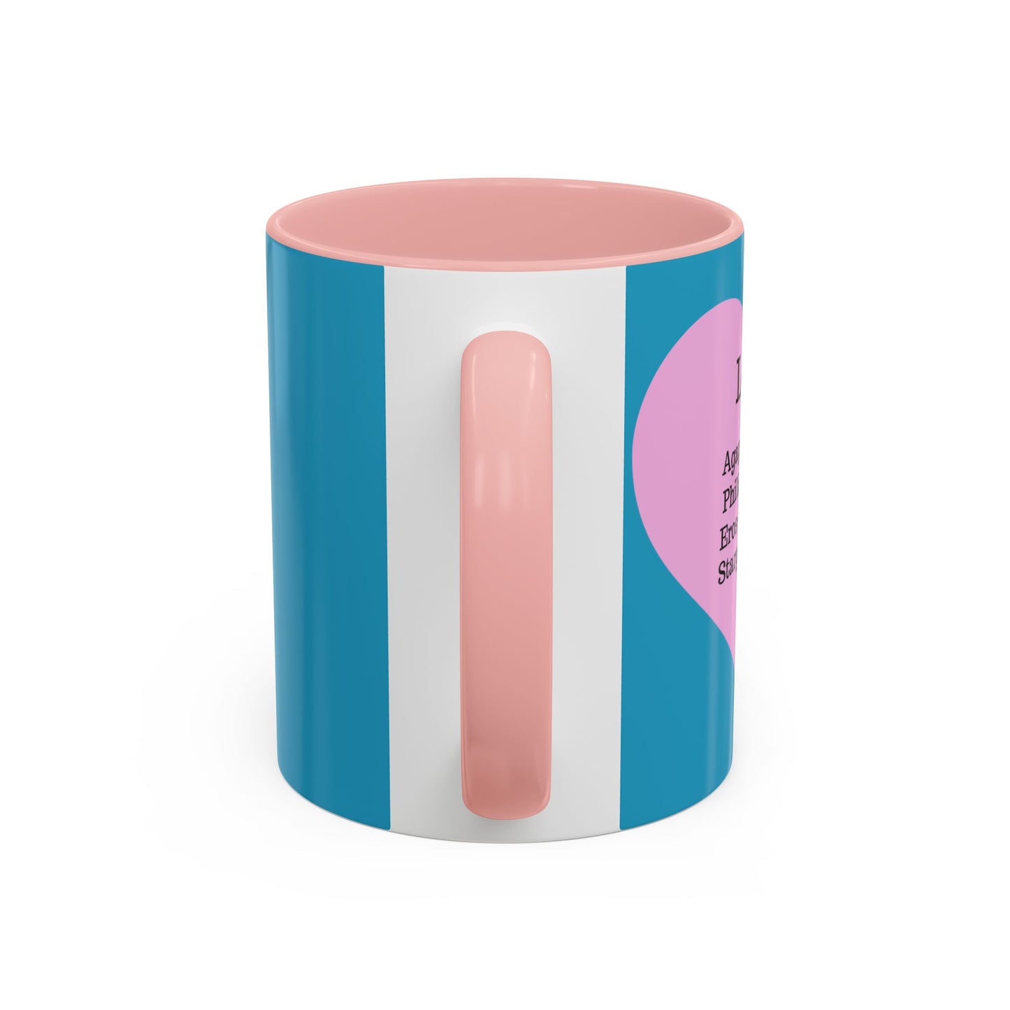 Charming Heart Accent Coffee Mug (Turquoise)