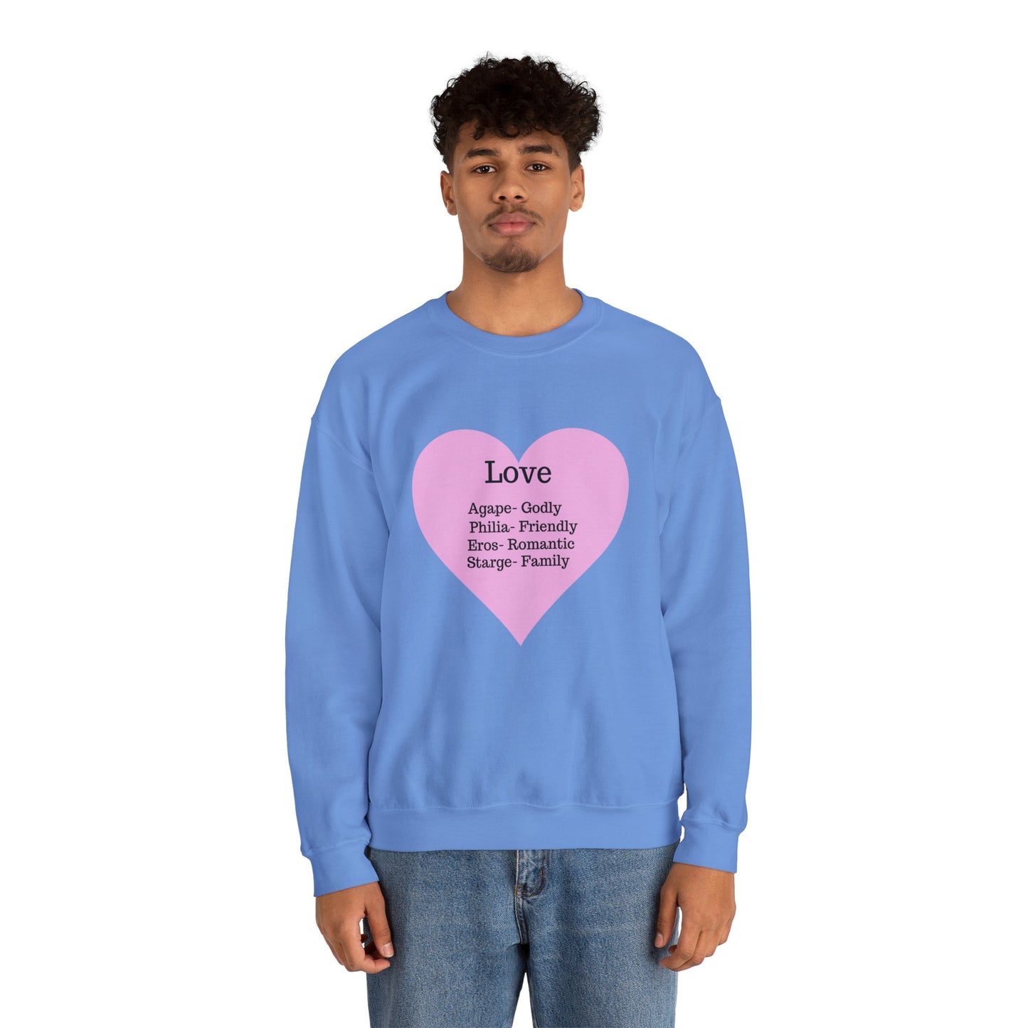 Types of Love Heart Unisex Sweatshirt
