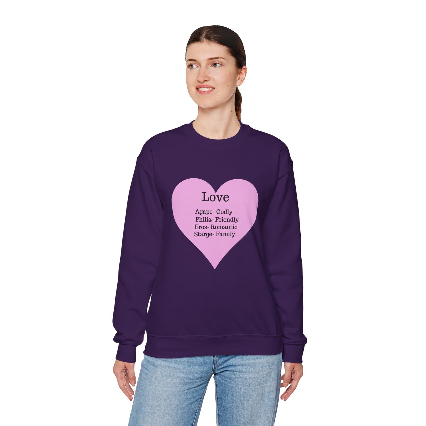 Types of Love Heart Unisex Sweatshirt