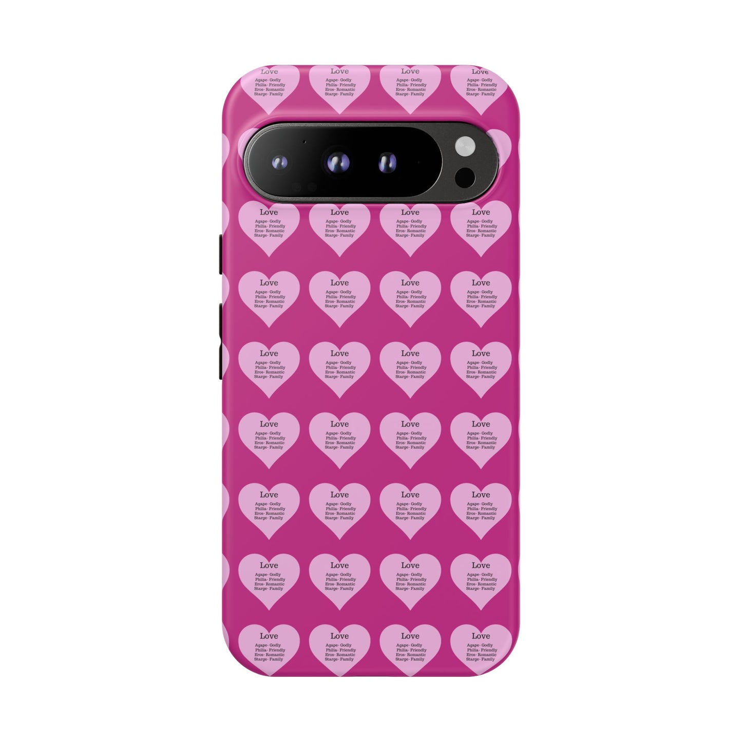 Hearts-A-Flutter Phone Case (iPhone, Google Pixel)(Pink)