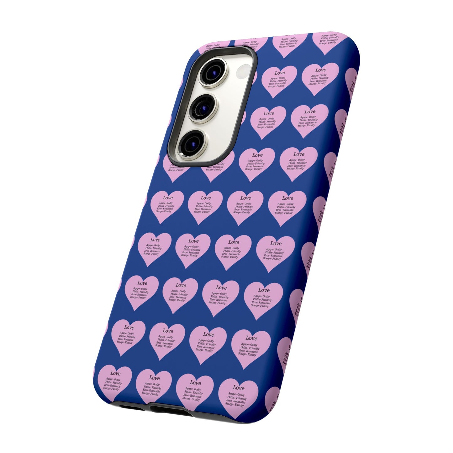 Hearts-A-Flutter Phone Case (Samsung)(Dark blue)