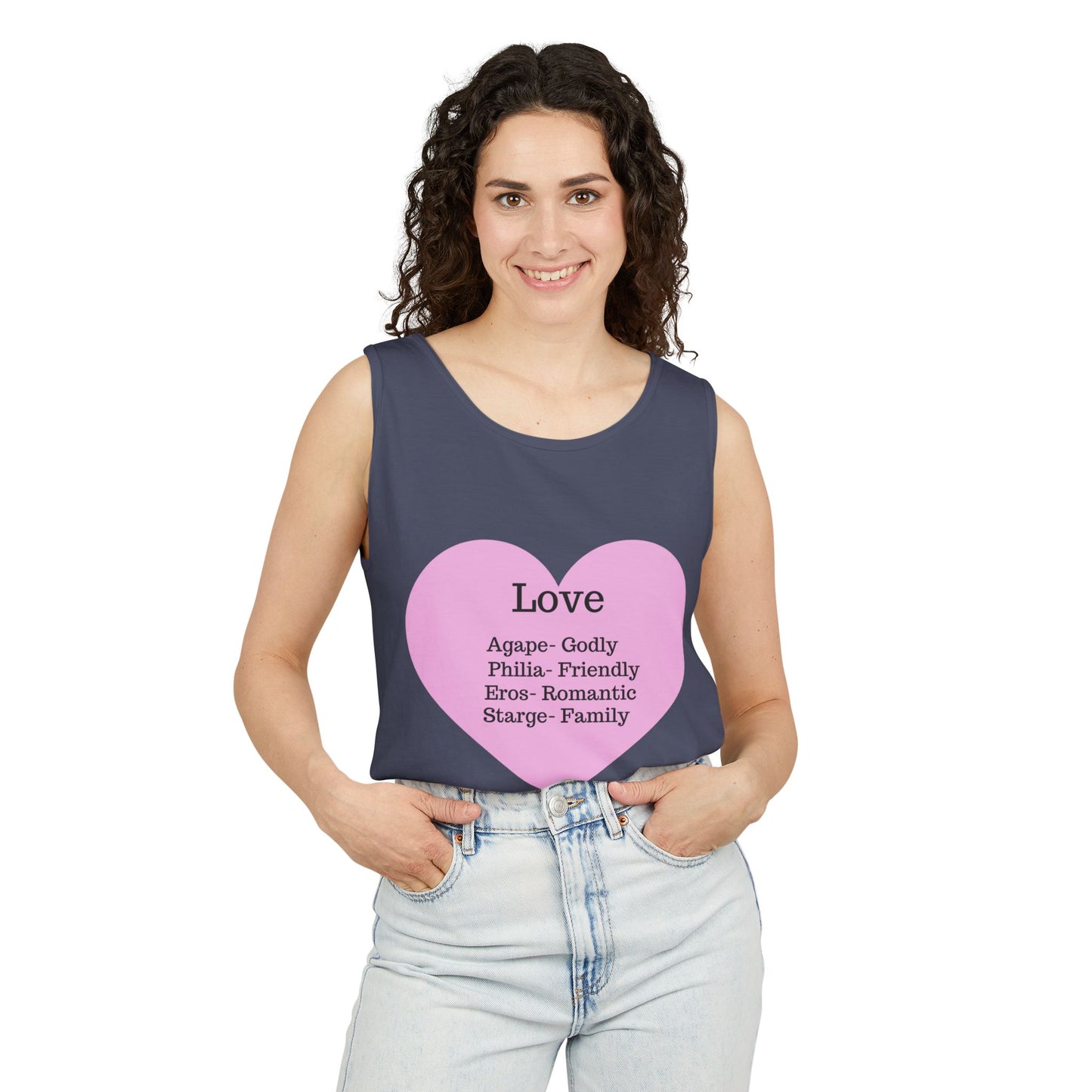 Unisex "Love" Definitions Garment-Dyed Tank Top