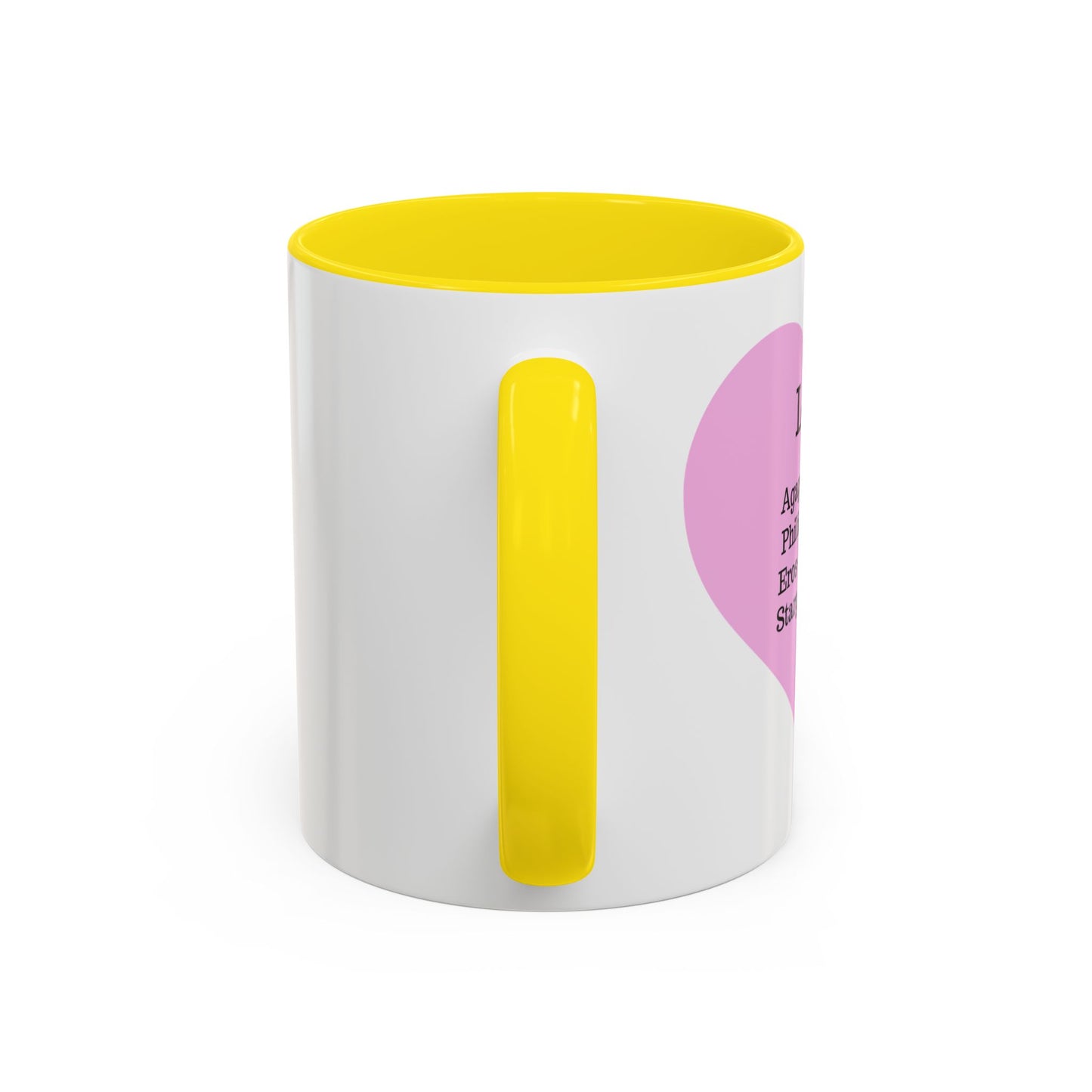 Charming Heart Accent Coffee Mug (White)