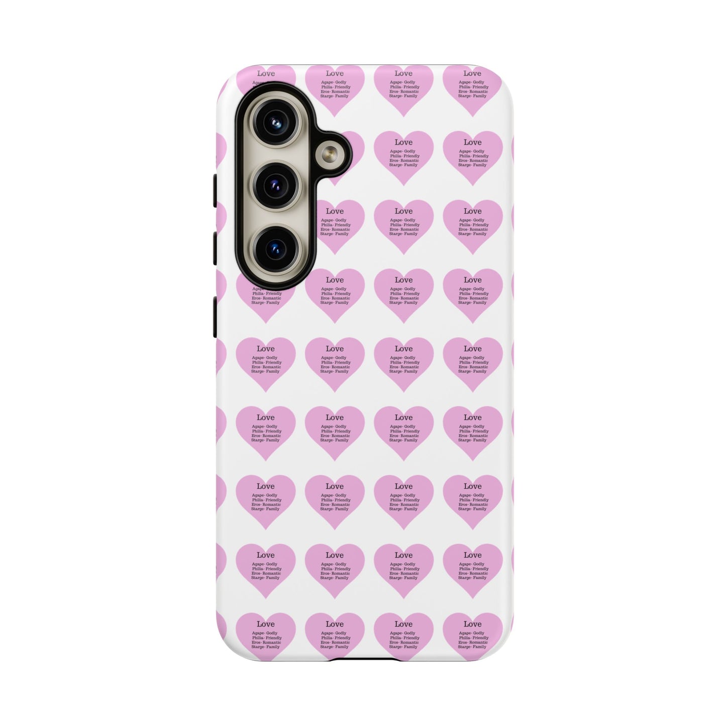 Hearts-A-Flutter Phone Case (Samsung)(White)