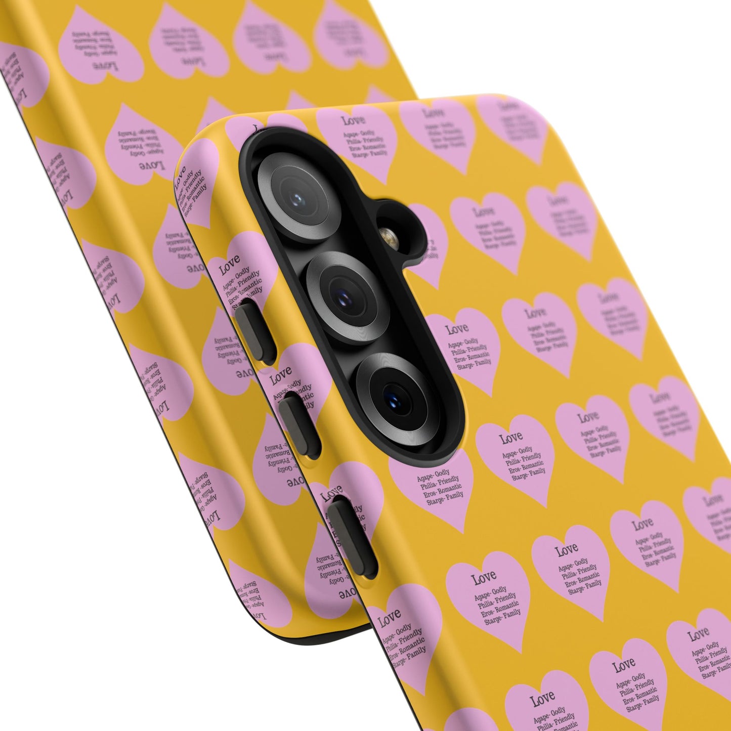 Hearts-A-Flutter Phone Case (Samsung)(Yellow)