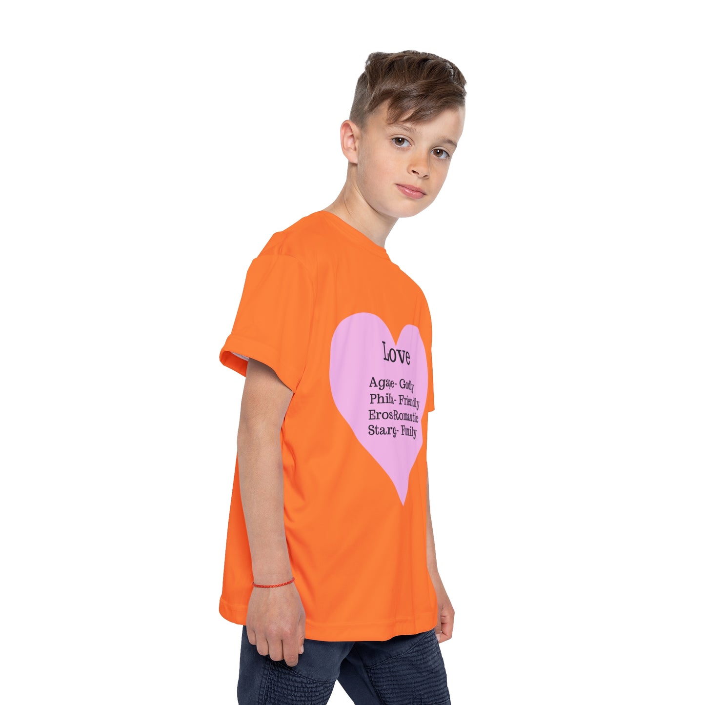 Types of Love Heart Kids Performance Jersey (Crusta)