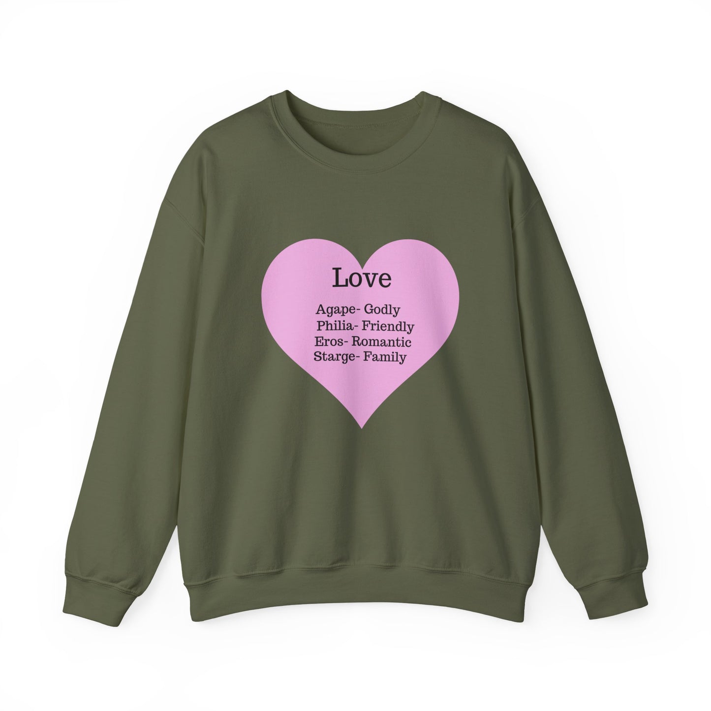 Types of Love Heart Unisex Sweatshirt