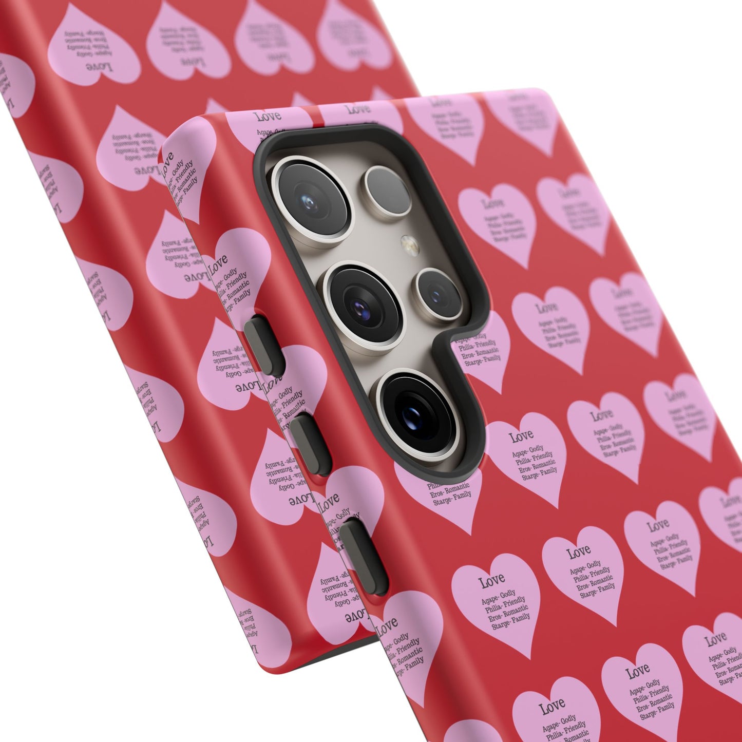 Hearts-A-Flutter Phone Case (Samsung)(Dark red)