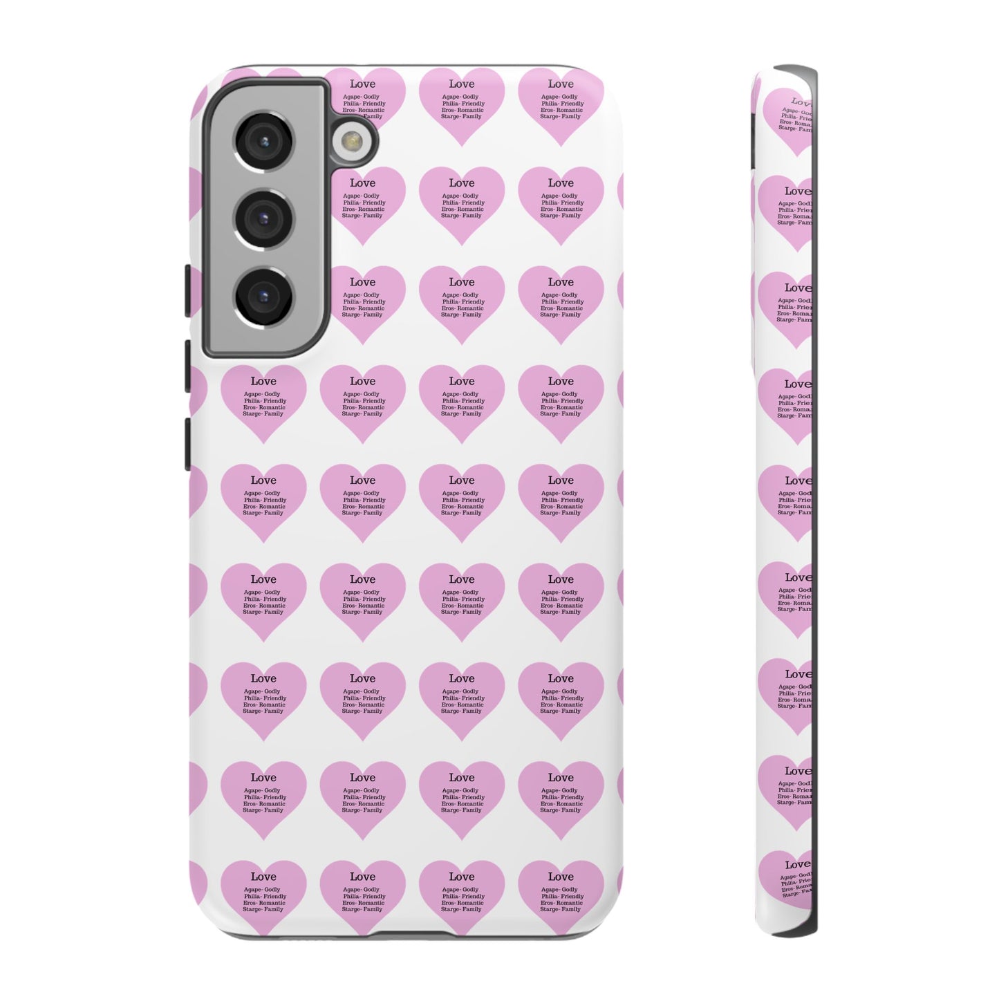 Hearts-A-Flutter Phone Case (Samsung)(White)