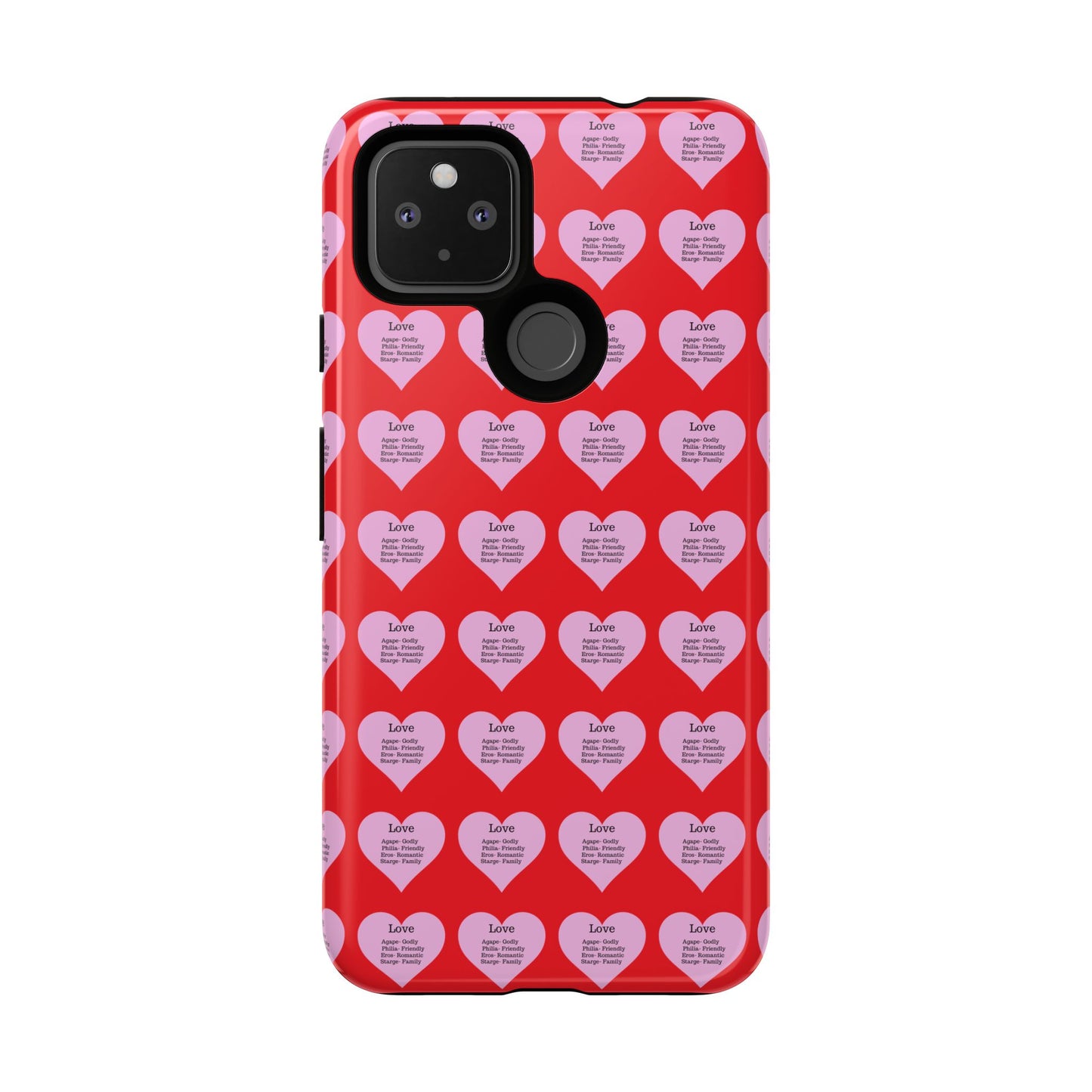 Hearts-A-Flutter Phone Case (iPhone, Google Pixel)(Red)