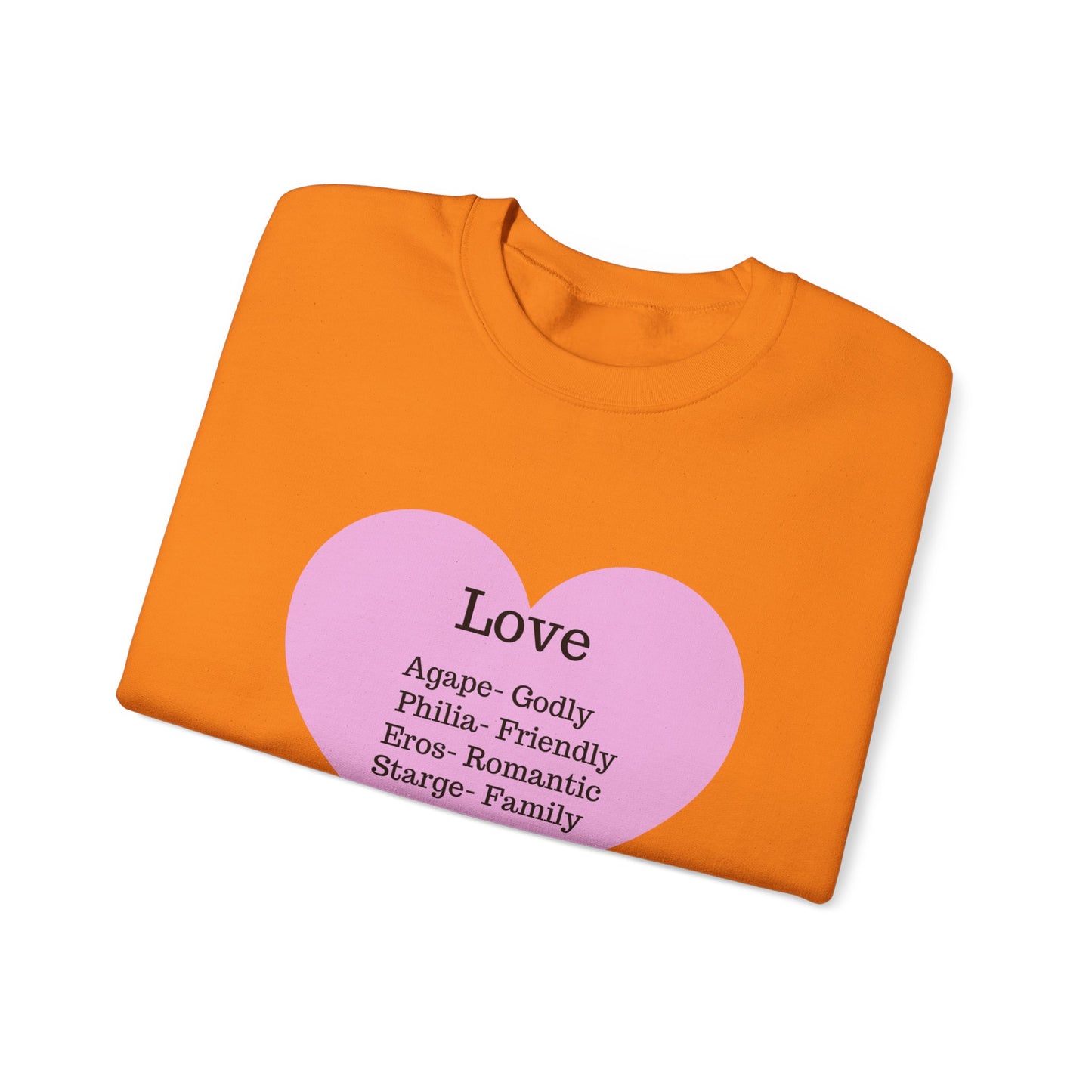Types of Love Heart Unisex Sweatshirt