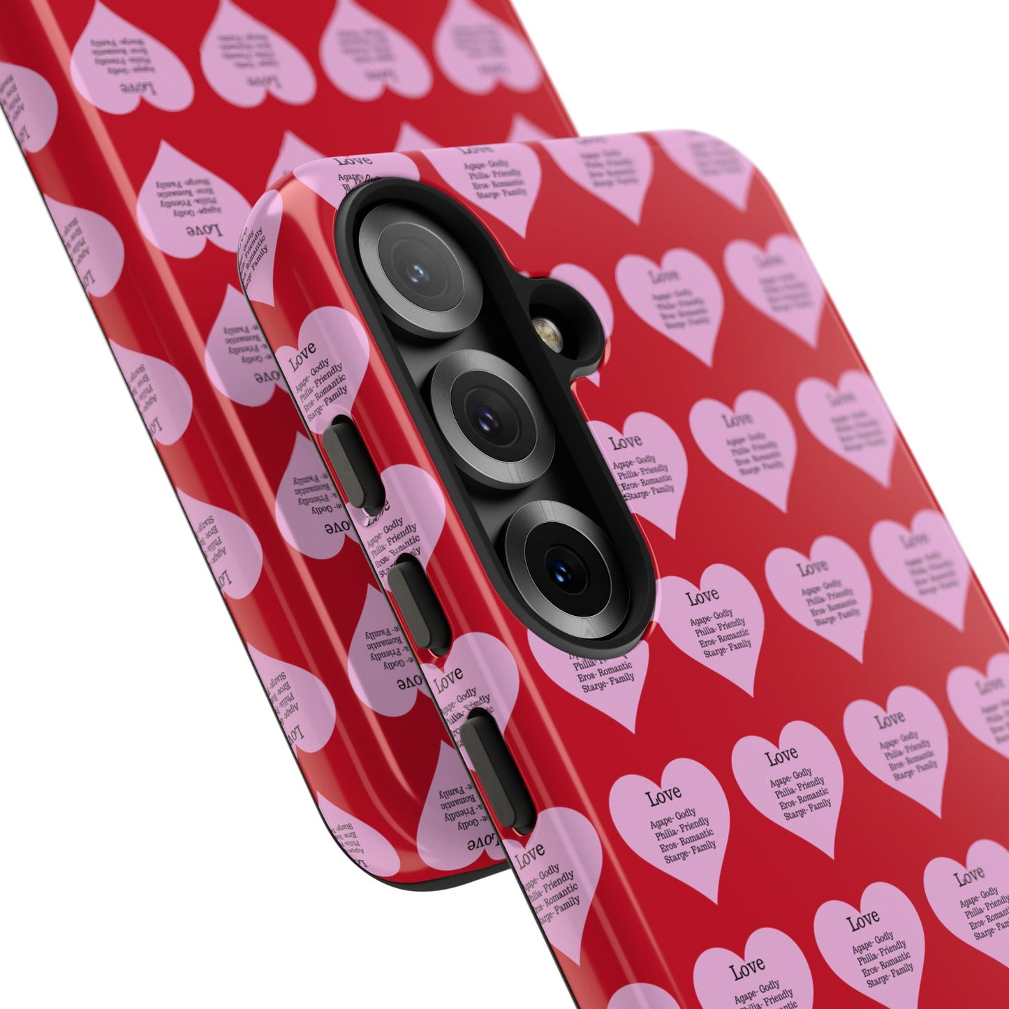 Hearts-A-Flutter Phone Case (Samsung)(Dark red)