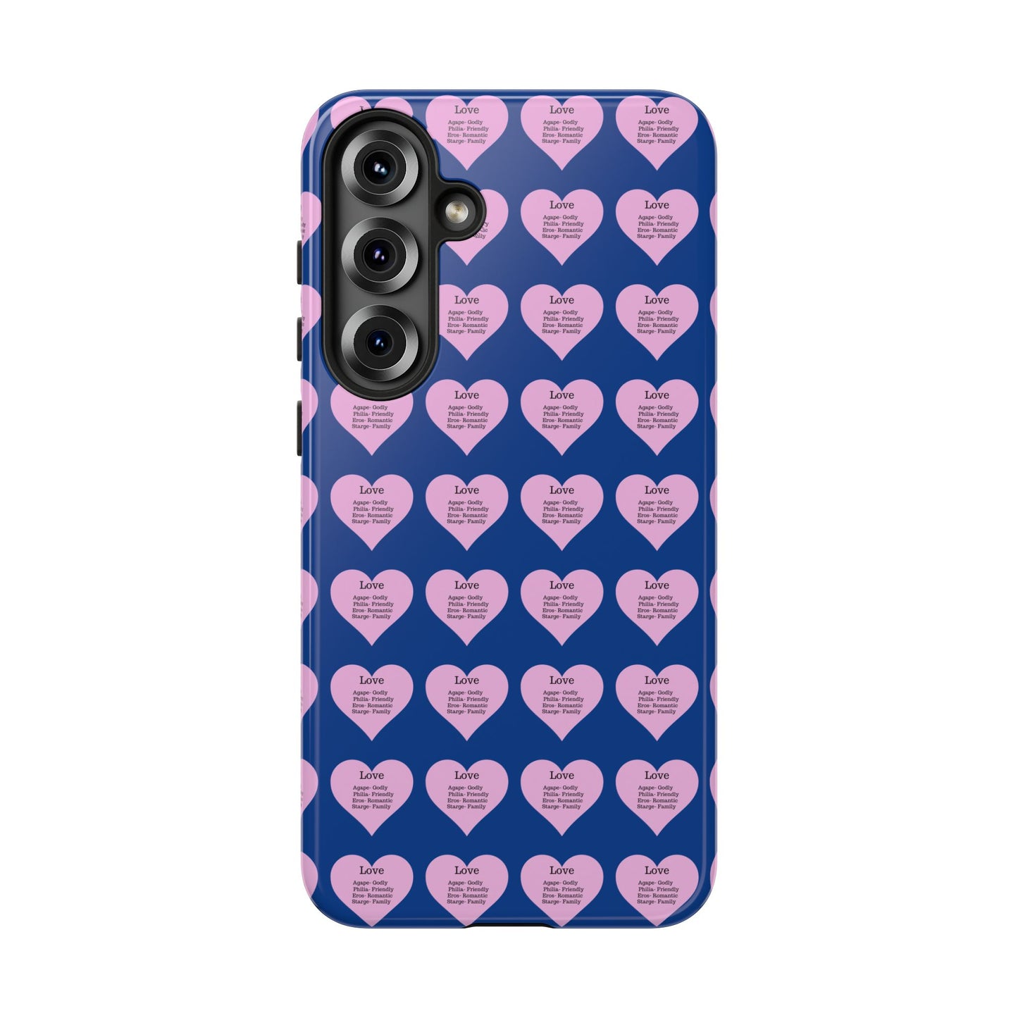 Hearts-A-Flutter Phone Case (Samsung)(Dark blue)