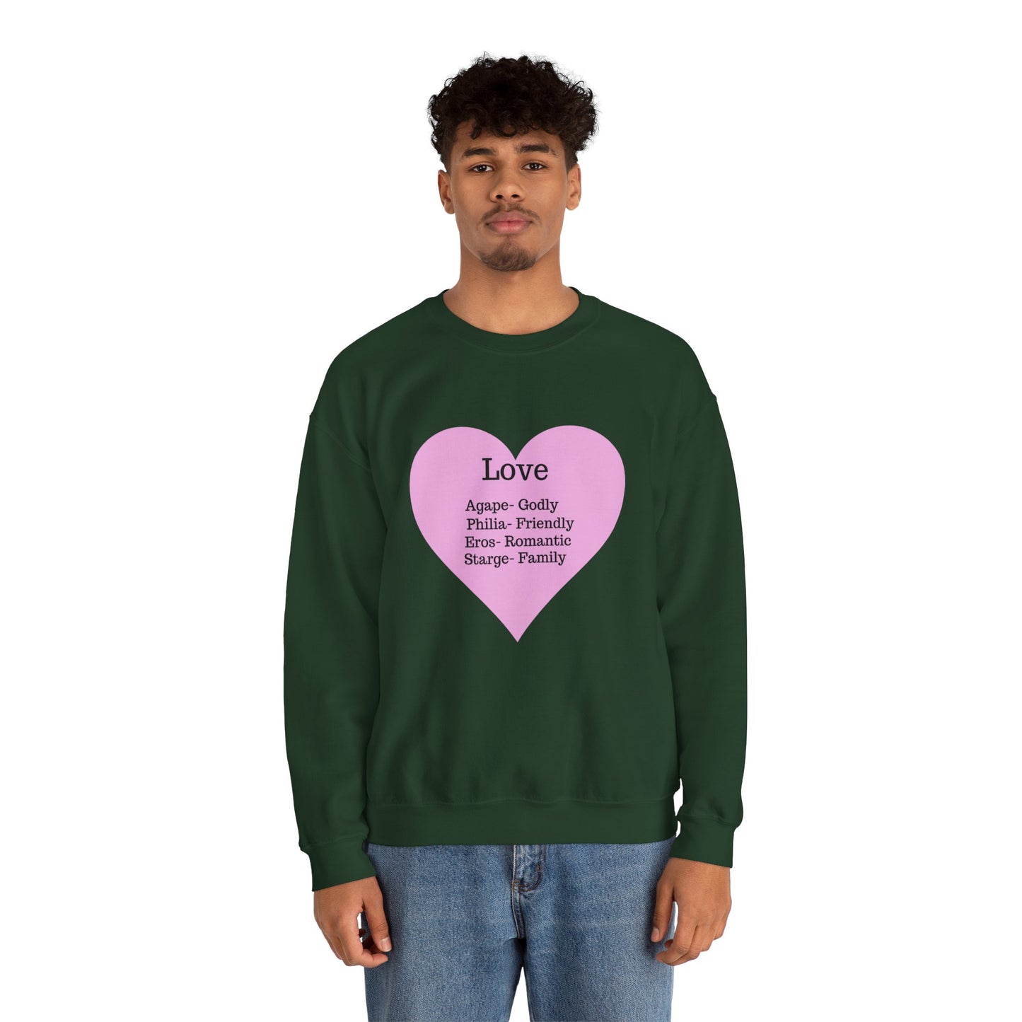 Types of Love Heart Unisex Sweatshirt
